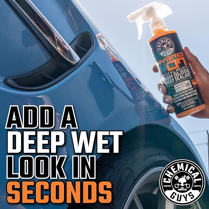 Chemical Guys WAC_808_16 Hybrid V7 Optical Select High Gloss Spray Sealant & Quick Detailer (Safe for All Finishes Including Ceramic Coatings), 16 fl oz, Orange Scent