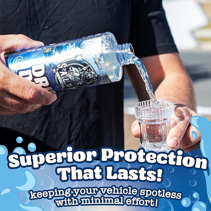 Salty Captain Drip Dry Hydrophobic Coating 16.9oz – Post Wash Hydro Coat Safe for Cars, Boats & RVs – Glossy, UV-Protected Finish – Foam Gun Compatible & Easy to Apply – Premium Lab Tested Quality