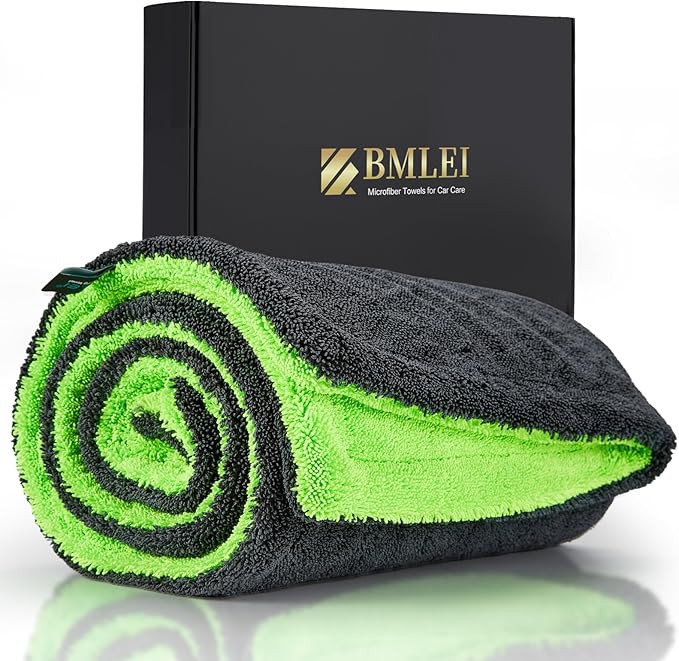 48”x24” Car Drying Towel for Full-Sized SUV, Dual Sided Car Cleaning Cloth with Twisting Yarn Technique, 1300GSM Super Absorbent Scratch-Free, Twisted-Loop Microfiber Towels for Cars, Trucks