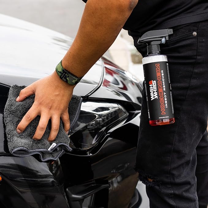 WASH&WHIPS Ultimate Exterior Car WASH Kit – Silverstone Shampoo, Hockenheim Bug Remover, Le Mans Wheel Cleaner – Professional-Grade Shine, Easy to Use, Safe for All Surfaces (Step 1)