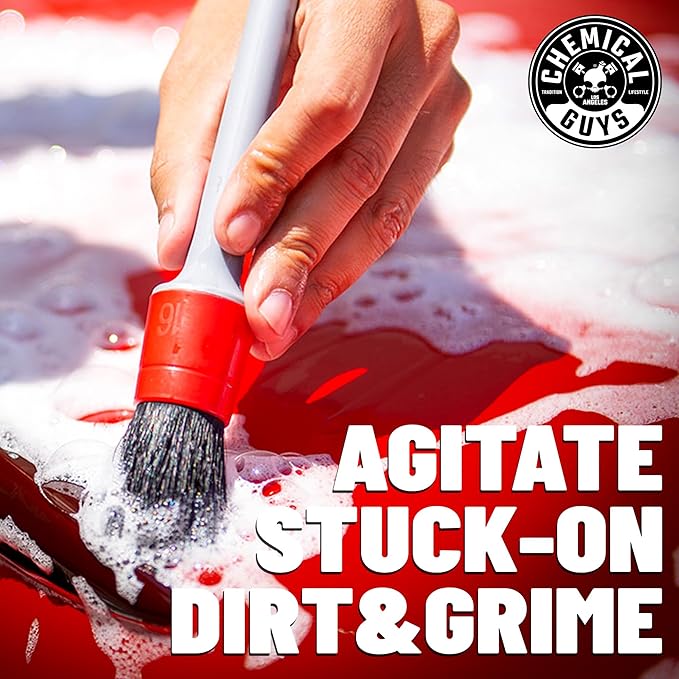 Chemical Guys Car Washing Kit - Mr. Pink Car Wash Soap, Diablo Wheel Cleaner, Wash Bucket with Dirt Trap and Lid, Wash Mitt, Detailing Brushes, Microfiber Towel, 11-Piece