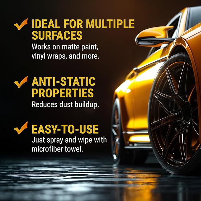 McKee's 37 - Matte Finish Care Kit - Matte Car Wash Soap Kit w/ Auto Wash, Cleaner & Protectant, 3 Microfiber Towels & Wash Mitt