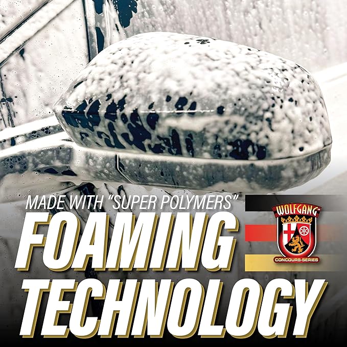 WOLFGANG Auto Bath | Water Spot-Free Car Shampoo | Works with Foam Cannons, Guns & Bucket Washes | Safe for Cars, Trucks, Motorcycles, RVs & More | WG-1000 | 16oz
