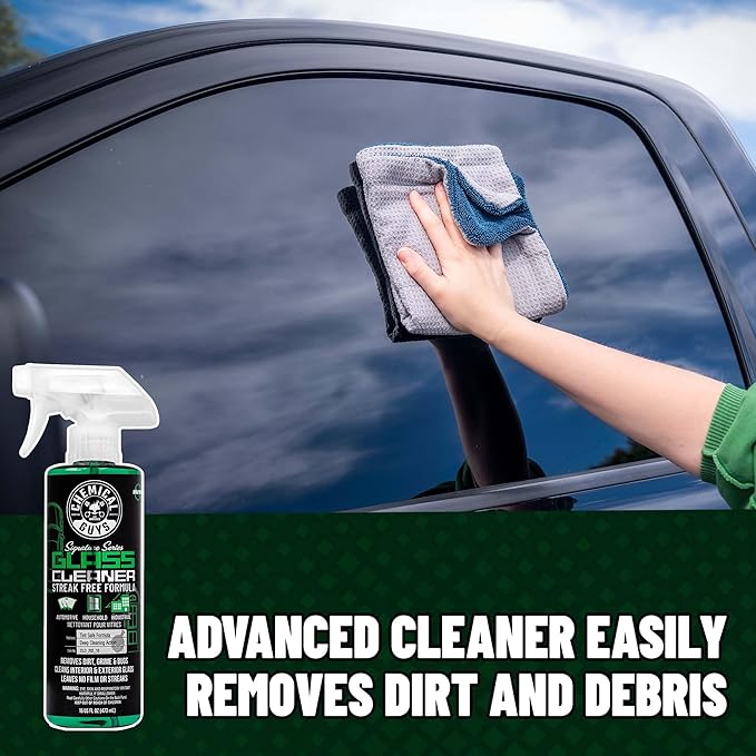 Chemical Guys Glass Cleaner Signature Series - Ammonia-Free Window and Mirror Spray for Cars, Trucks, SUVs, and RVs - Safe for Tinted Glass, Windshields, Household Windows & Interior Surfaces - 16 oz