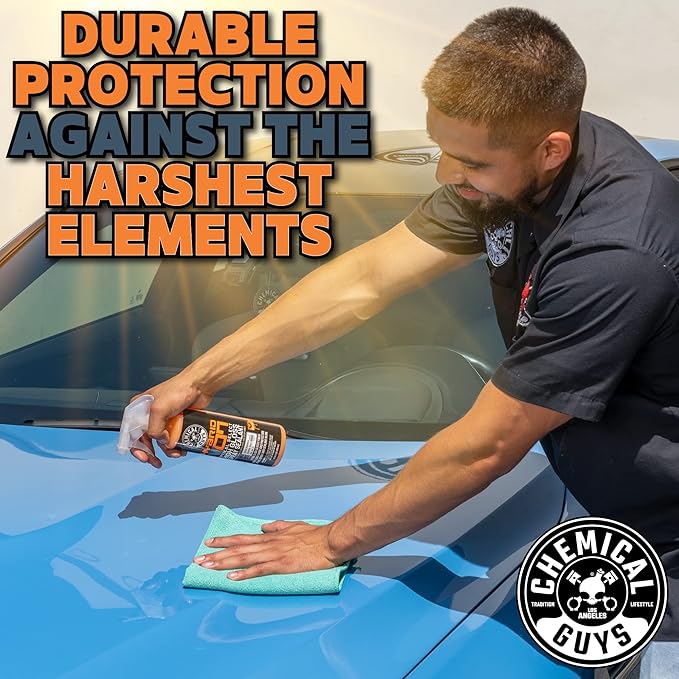 Chemical Guys WAC_808_16 Hybrid V7 Optical Select High Gloss Spray Sealant & Quick Detailer (Safe for All Finishes Including Ceramic Coatings), 16 fl oz, Orange Scent