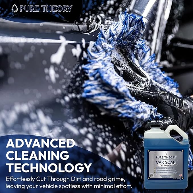 Car Whisperer – Premium Car Wash Soap 128 fl oz | High-Foam, pH-Balanced Formula | Streak-Free Shine | Protects Wax and Coatings | Safe for All Finishes | MADE IN USA