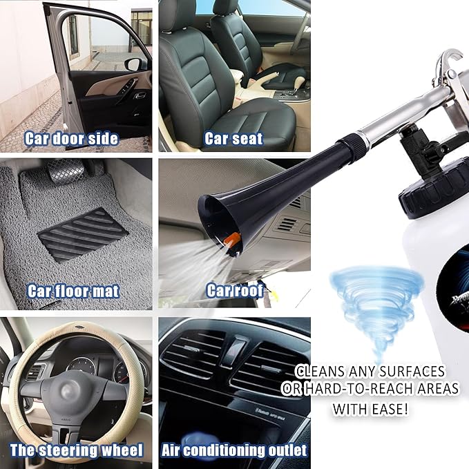 Interior Car Detailing Kit, Air Gun Blow Out Tool, High Pressure Car Cleaning Gun Interior Car Cleaning Kit, Interior Car Cleaning Supplies Detailing Gun, Car Interior Cleaner Air Blow Gun