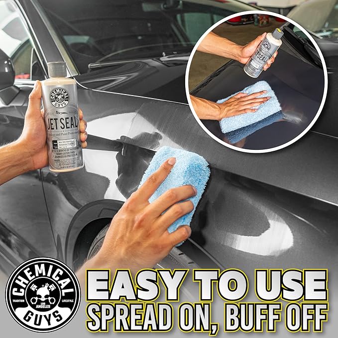 Chemical Guys JetSeal Anti-Corrosion Sealant & Paint Protectant - Advanced Car Paint Sealant for Trucks, Motorcycles, SUVs & RVs, Provides Durable Protection & High Gloss Finish, 16 oz
