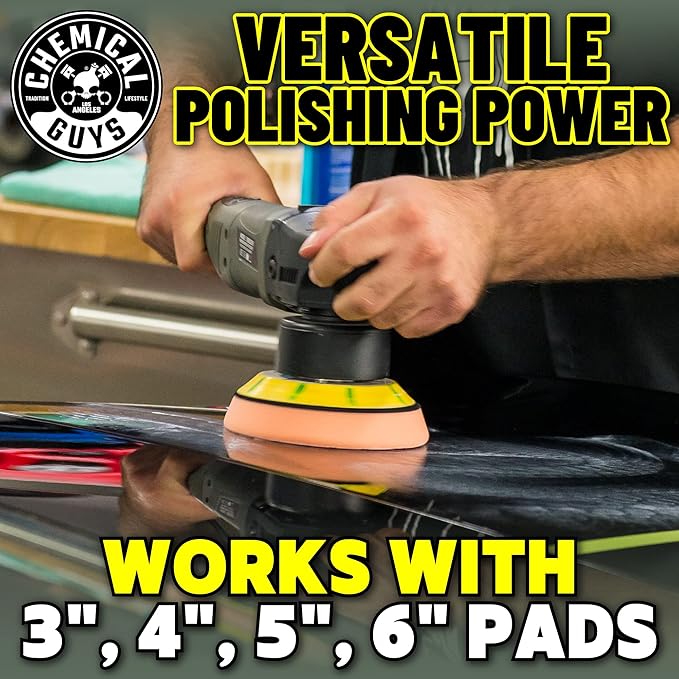 Chemical Guys BUF_501 TORQ 10FX Random Orbital Polisher, (Safe for Cars, Trucks, SUVs, & More) Digital Display, 700W, Orbit 8mm