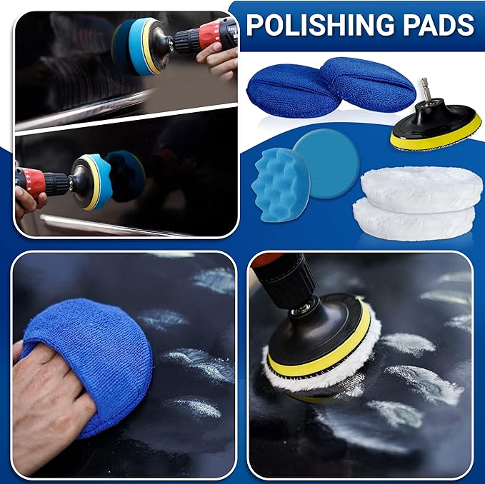 31pcs Car Detailing Kit Interior and Exterior Cleaner, Car Cleaning Kit with Professional Car Detailing Brush Set, Car Wash Kit and Auto Detailing Kit. Reusable, Perfect for Cars and Bikes