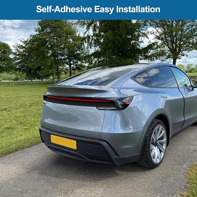 PPF Film for Tesla Model Y Juniperlliftgate Applique Wrap Sticker Exterior for Model Y Juniper Accessories Precut Protective Film Daytime Running Lights Trim Film (Black)