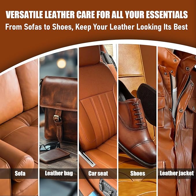 Leather Conditioner 16oz | Leather Care for Car Seats, Furniture, Couches, Shoes & Boots | Non-Greasy Deep Conditioning, Maintains Softness & Natural Finish& Protects