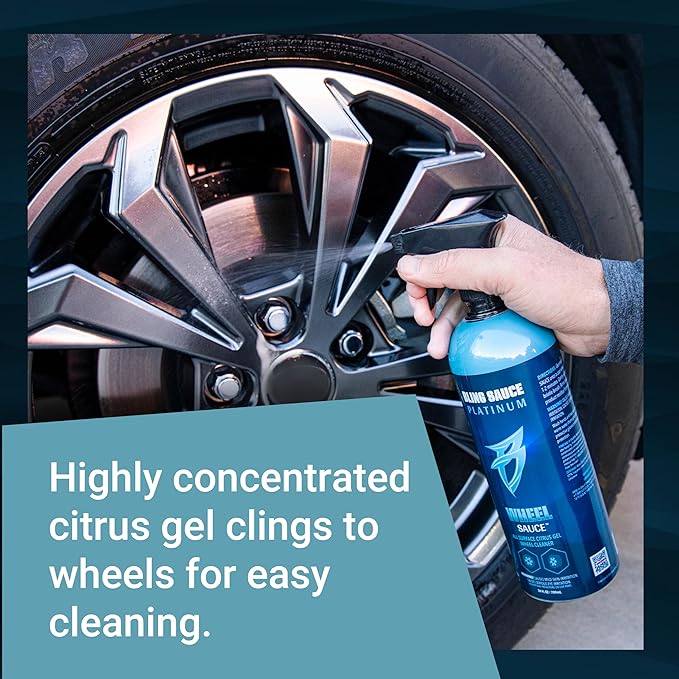 Bling Sauce Platinum Wheel Sauce, All Surface Citrus Gel Wheel Cleaner for Cars, Trucks, SUVs, 24oz.