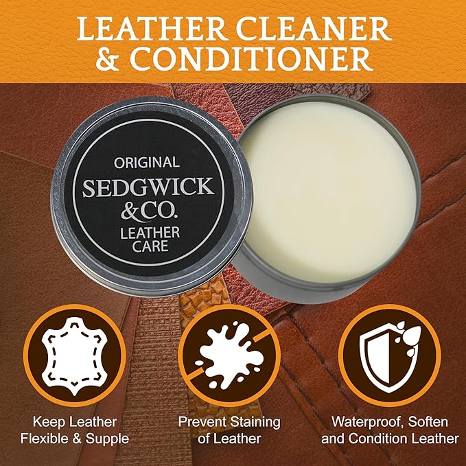 Huntley Equestrian Sedgwick All Natural Leather Care| Leather Conditioner| Leather Softener
