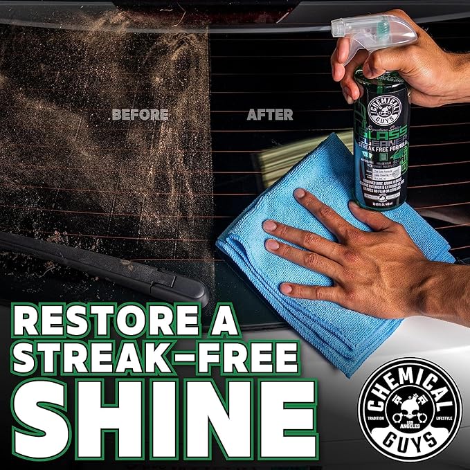 Chemical Guys Starter Car Care & Cleaning Kit, 7-Piece Detailing Car Wash Kit with 6 Premium 16 oz Care Chemicals and Accessories for Washing, Waxing, and Interior Cleaning