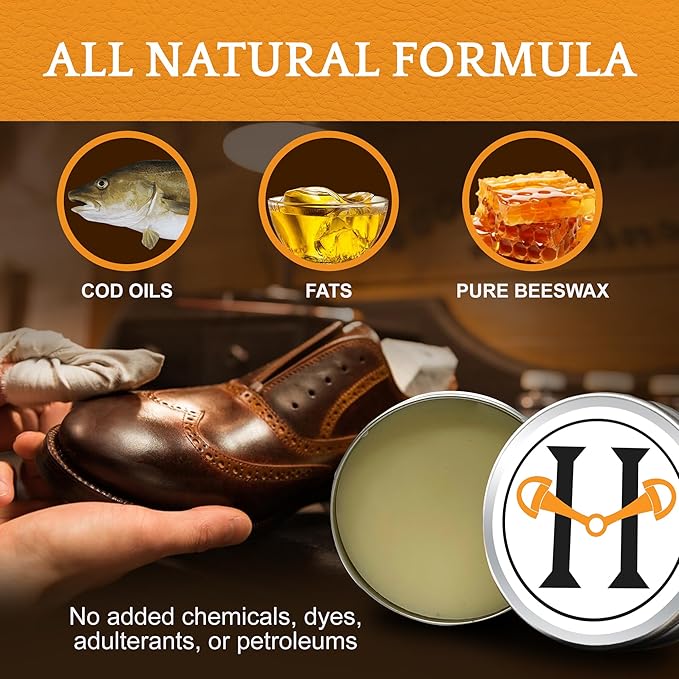 Huntley Equestrian Leather Cleaner and Conditioner, Shoe Cleaner, Sedgwick All Natural, Leather Care, Saddle Soap for Leather, Leather Softener (60 ML/ 2 OZ.)
