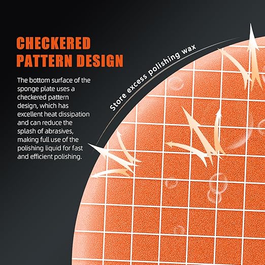 Buffing Polishing Pads, SPTA 5Pcs 4.5 Inch Face for 4 Inch 100mm Backing Plate Mix Cutting force Buffing Pads Cutting Polishing Pad Kit For Car Buffer Polisher Compounding,Polishing, Waxing-FPTFS4-MIX