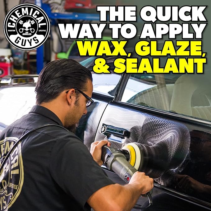 Chemical Guys 10FX Random Orbital Polisher Kit - 9-Piece Detailing Kit - Torqx Polisher, Pads, Polishes, and Compounds, 700W 8mm Orbit, Digital Display, Safe for Cars, Trucks, SUVs & More