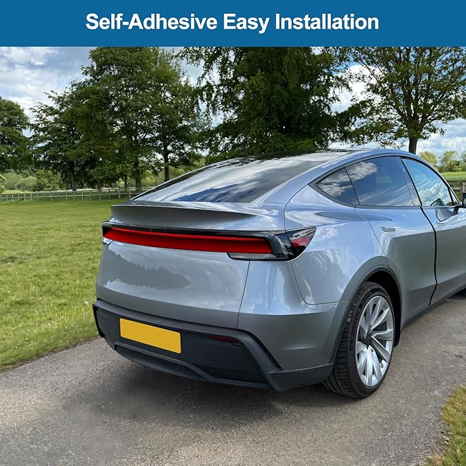 PPF Film for Tesla Model Y Juniperlliftgate Applique Wrap Sticker Exterior for Model Y Juniper Accessories Precut Protective Film Daytime Running Lights Trim Film (Red)