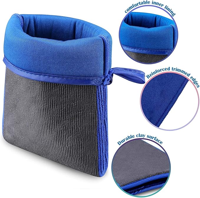 Clay Mitt, Clay Bar Mitt for Car Detailing, Medium Grade Auto Magic Wash Mitt, Scratch-Free and Paint Safe, for Cleaning Polishing Detailing Cars Paint, Glass, Wheels