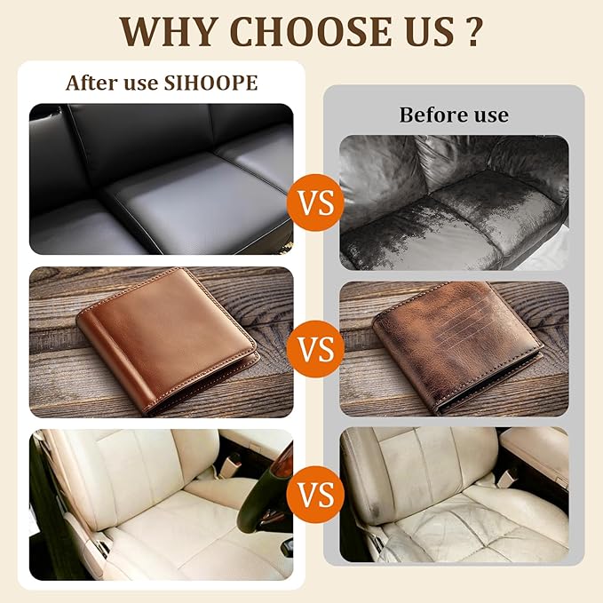 2025 New Advanced Leather Recoloring Balm,Medium Brown Leather Repair Kit for Furniture,Leather Dye Filler,Leather Color Restorer for Couches,Leather Scratch Remover for Car Interior