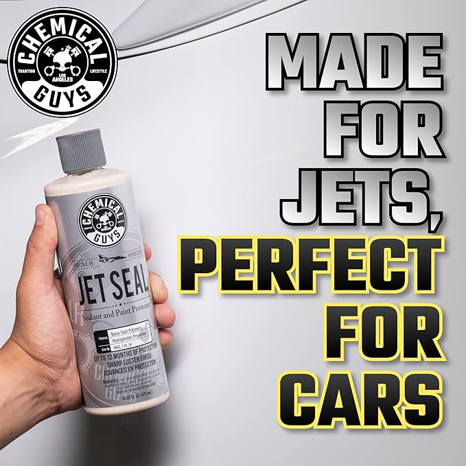 Chemical Guys JetSeal Anti-Corrosion Sealant & Paint Protectant - Advanced Car Paint Sealant for Trucks, Motorcycles, SUVs & RVs, Provides Durable Protection & High Gloss Finish, 16 oz