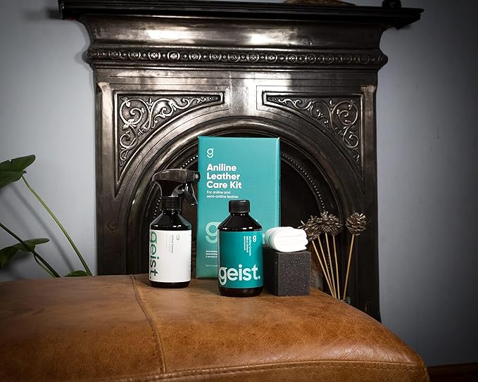 Geist. Aniline Leather Care | for Aniline & semi-Aniline Furniture, Jacket, Bag and Accessories (Care Kit)