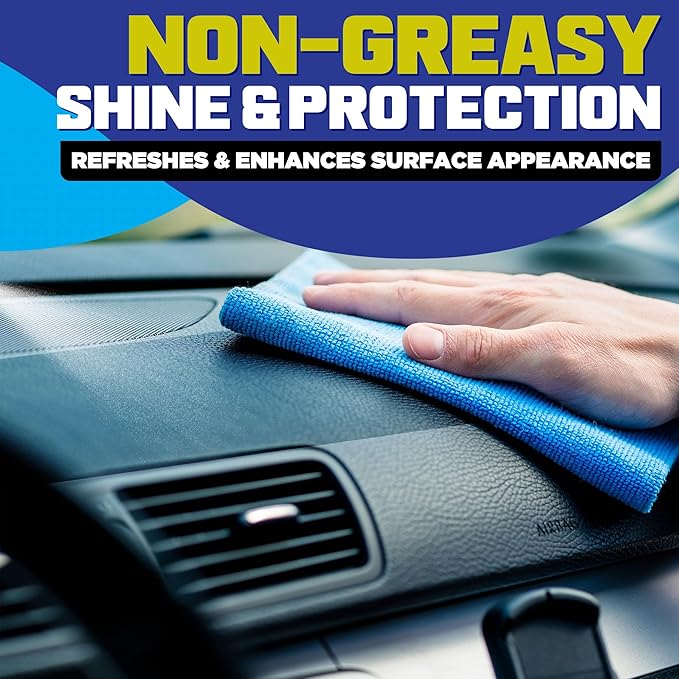 UV Protection Spray for Outdoor Surfaces – Helps Reduce Fading, Cracking, and Stains – Non-Greasy, Matte Finish – Includes Sprayer & Towel – Use on Vinyl, Plastic, Rubber, Artificial Plants