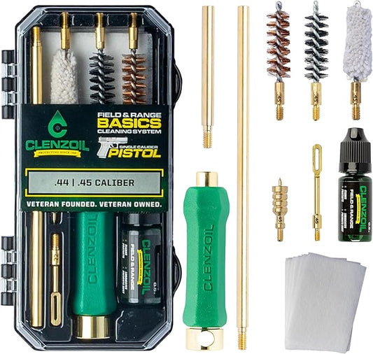CLENZOIL Field & Range Pistol Basics Cleaning Kit | Complete Handgun Cleaning Set