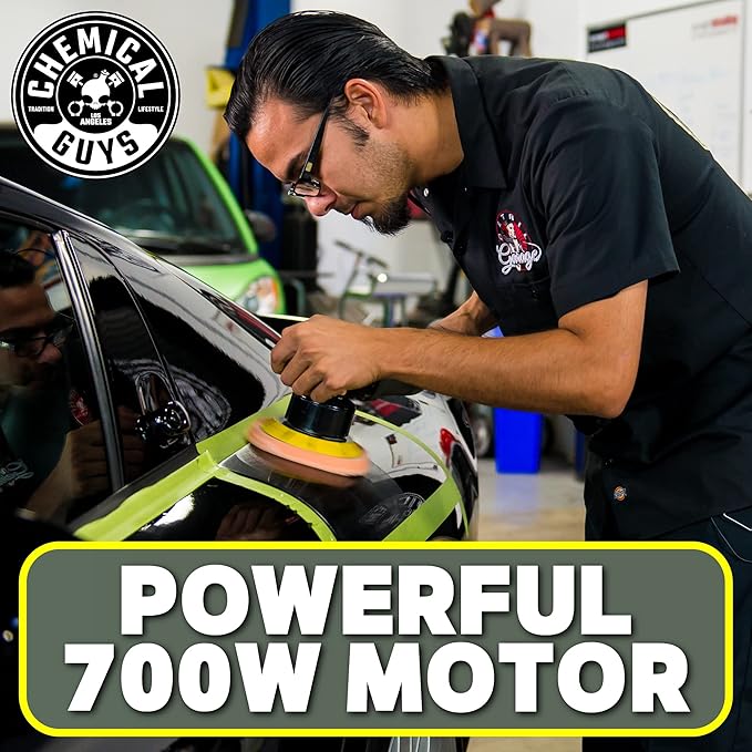 Chemical Guys BUF_501 TORQ 10FX Random Orbital Polisher, (Safe for Cars, Trucks, SUVs, & More) Digital Display, 700W, Orbit 8mm