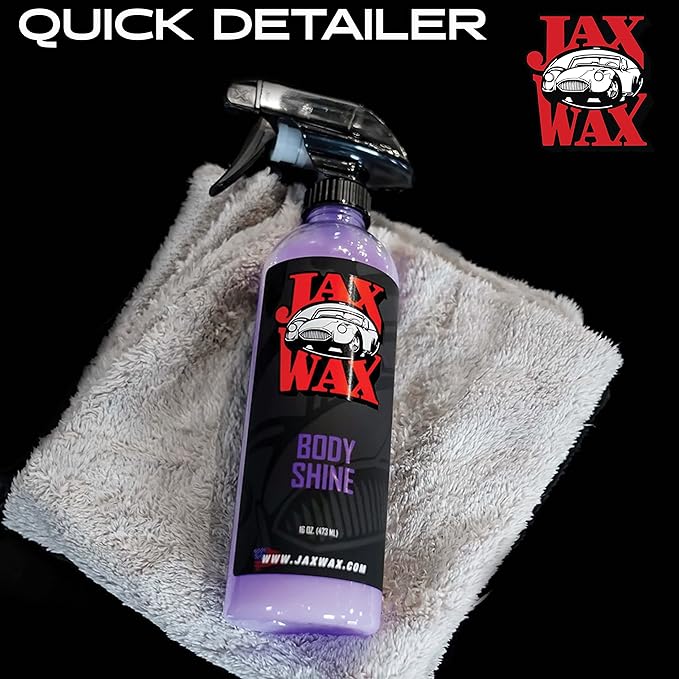Jax Wax Body Shine Detailer - Spray Car Wax, Removes Water Spots and Dirt, Formulated with Natural Oil and Waxes for Superior Protection and Shiny Look, Use on Car, Boat and Motorcycle, 16 Oz