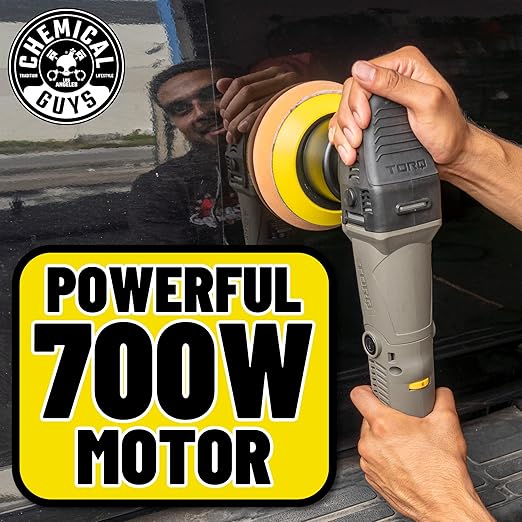 Chemical Guys TORQX Dual-Action Random Orbital Polisher Detailing Kit – 13-Piece Kit With Arsenal Range Bag, Pads, Accessories for Paint Correction, Premium Buffer