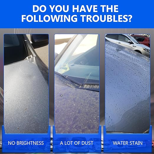 Sopami Car Coating Spray,17.6oz Quick Effect Coating Agent,Sopami Quickly Coat Car Wax,Sopami Car Scratch Wax Polish Spray Waterless Wash,Sopami Oil Film Emulsion Glass Cleaner(1PC+Sponge+Cloth)