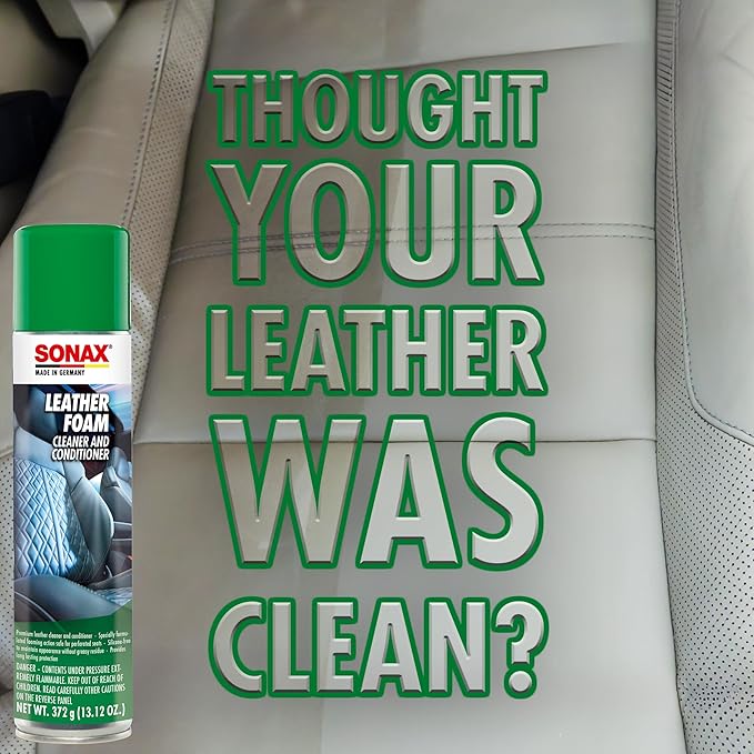 SONAX Premium Auto Interior Kit | 5-Piece Complete Interior Cleaning Set | Dashboard Cleaner, Leather Foam, Upholstery & Carpet Cleaner, Glass Cleaner & Dirt Eraser | Professional Car Detailing Kit