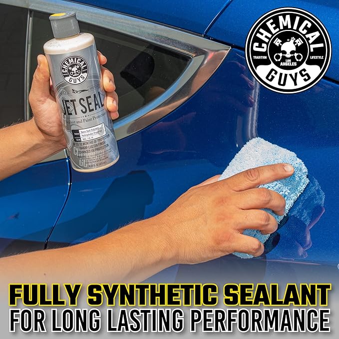 Chemical Guys JetSeal Anti-Corrosion Sealant & Paint Protectant - Advanced Car Paint Sealant for Trucks, Motorcycles, SUVs & RVs, Provides Durable Protection & High Gloss Finish, 16 oz