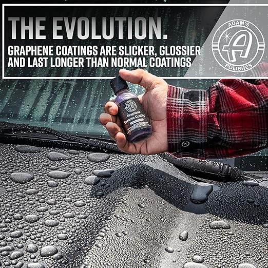 Adam's Polishes UV Graphene Ceramic Coating - 10H Ceramic Coating for Cars W/UV Glow Technology | 7+ Years of Protection | Apply After Car Wash Clay Bar Car Buffer Polisher | Boat RV Motorcycle