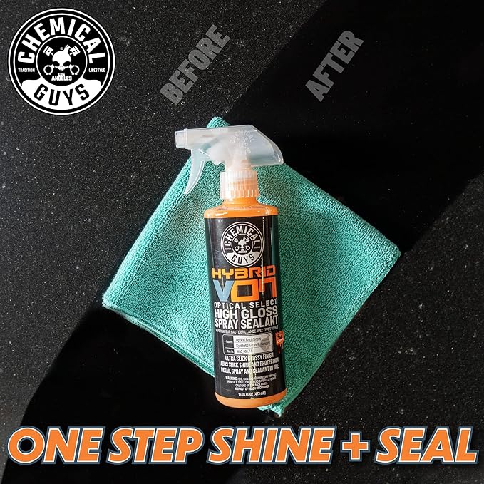 Chemical Guys WAC_808 Hybrid V7 Optical Select High Gloss Spray Sealant & Quick Detailer (Safe for All Finishes Including Ceramic Coatings), 128 fl oz (1 Gallon), Orange Scent