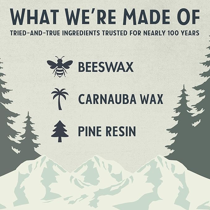 Snowshoe Belt Balm, Made in USA Since 1927 - Protect, Condition, Restore & Waterproof - Leather Conditioner for Belts, Wallets & Leather Accessories (4 oz)