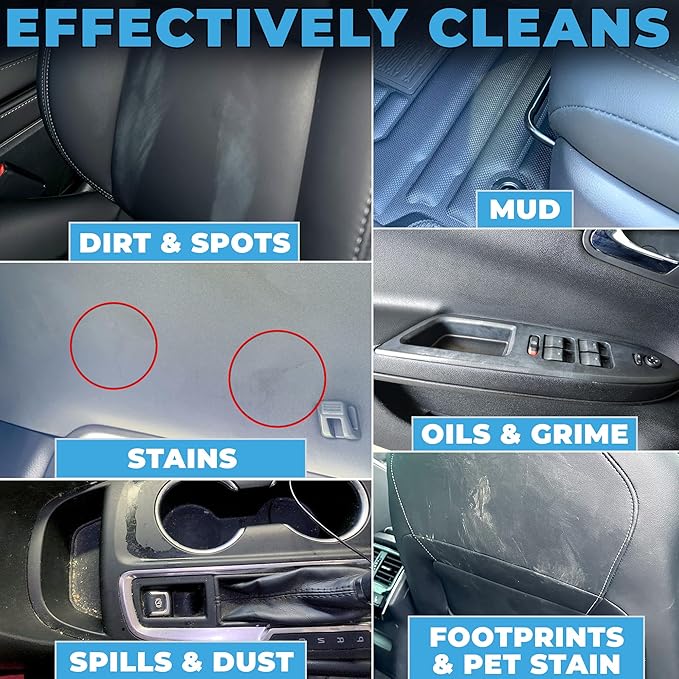 Interior Car Cleaner and Protectant Spray - Interior Detailer and Restoration for Seats, Upholstery, Dashboard, Vinyl, Trim & more - Automotive Detailing Spray for Cars, Motorcycle, RV