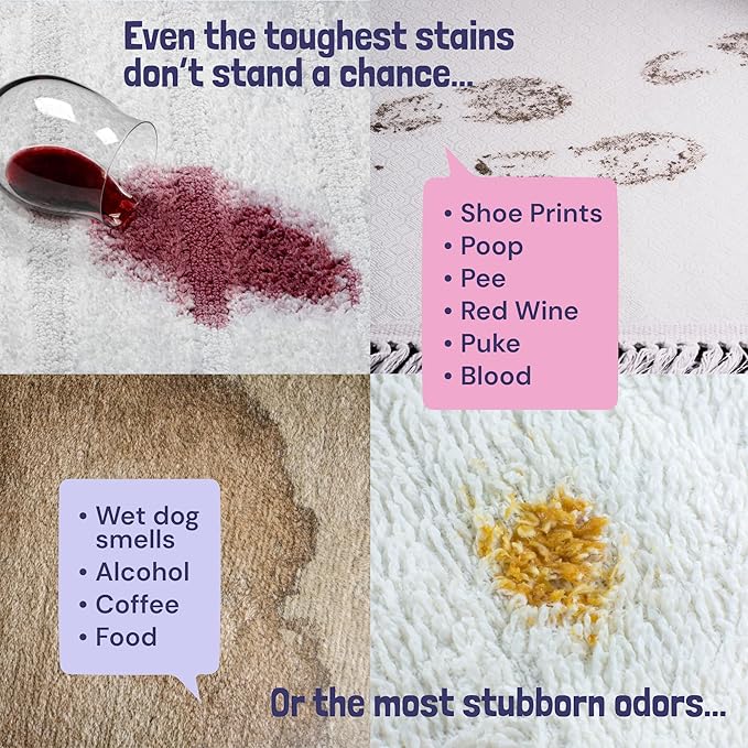 Sunny & Honey Carpet Cleaner Shampoo - 128 Fl Oz, Light Lavender Scent - Pet Stain Remover & Smell Eliminator - Rug Cleaner & Upholstery Cleaner Solution for Machine Use