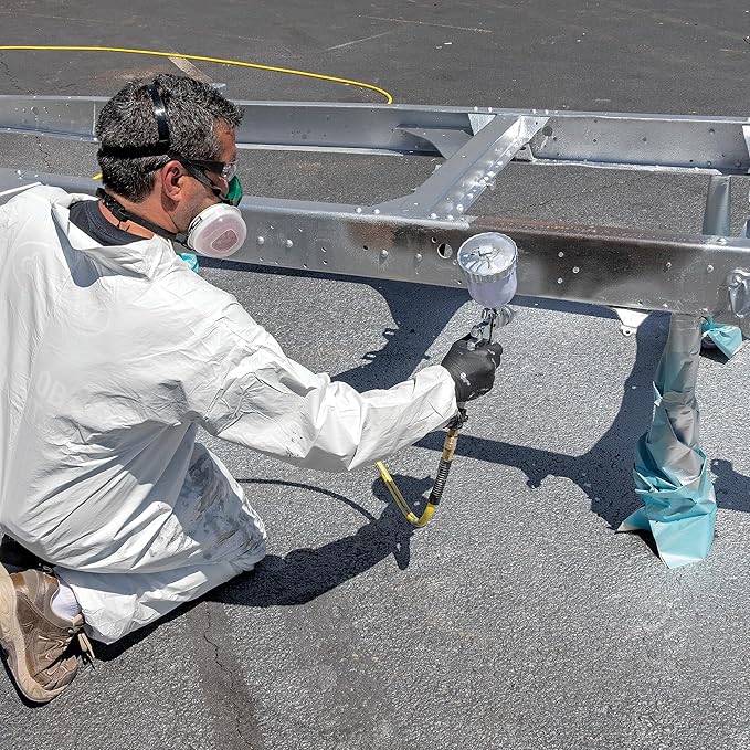 Eastwood Rust Encapsulator Platinum Pint | UV Resistant Aluminum Finish Rust Preventive Coating | Easy Apply High-Tech Formula Automotive Paint to Stop Rust | Rust Remover for Metal Structures